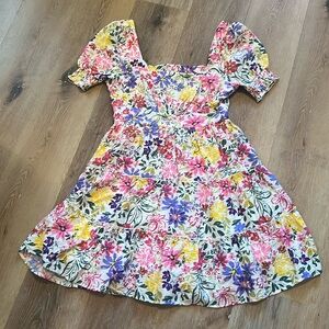 Blu Pepper Floral Dress Large